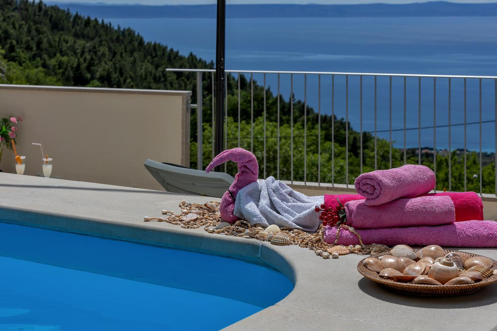 Holiday Home Marta With Heated Pool,Grill,Sea View Bast Exterior photo